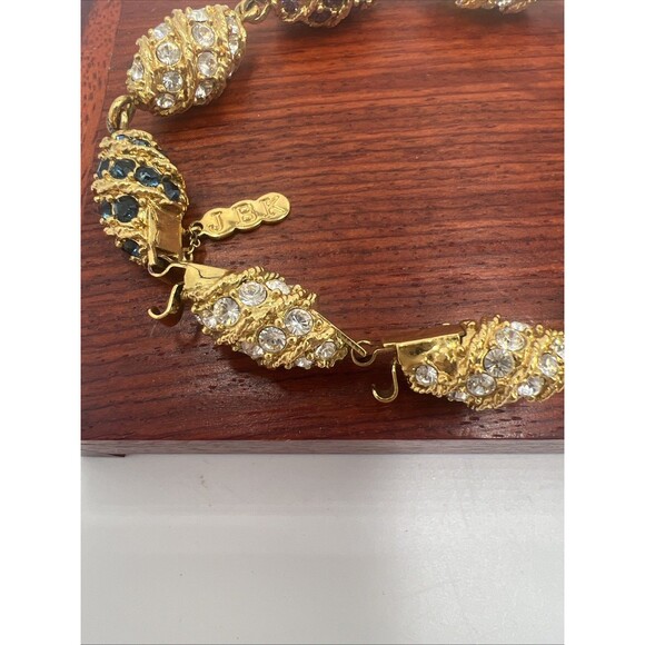 Vintage Camrose Kross Jacqueline Kennedy "The Royal Egg" Crystal Bracelet JBK - Picture 5 of 10